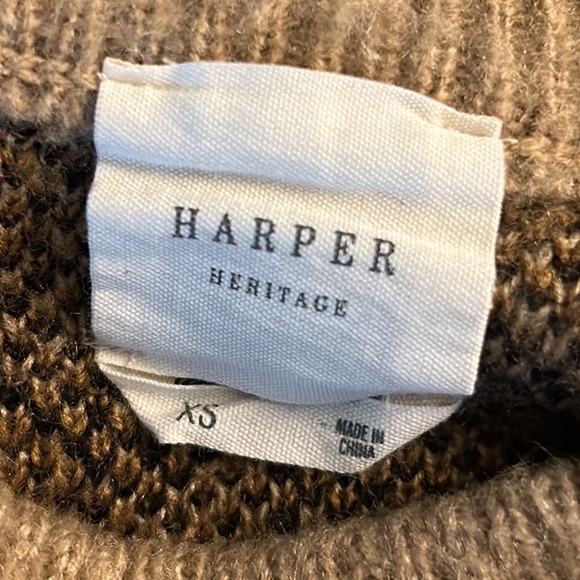 Harper Heritage Francesca’s Leopard Animal Print Fuzzy Sweater Mini Dress - XS - Picture 10 of 12